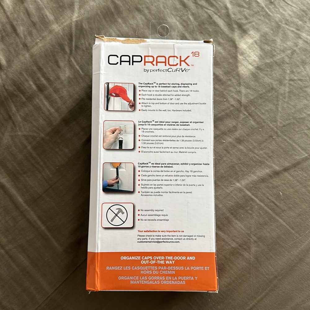 Cap Rack - Over The Door - Picture 2 of 3